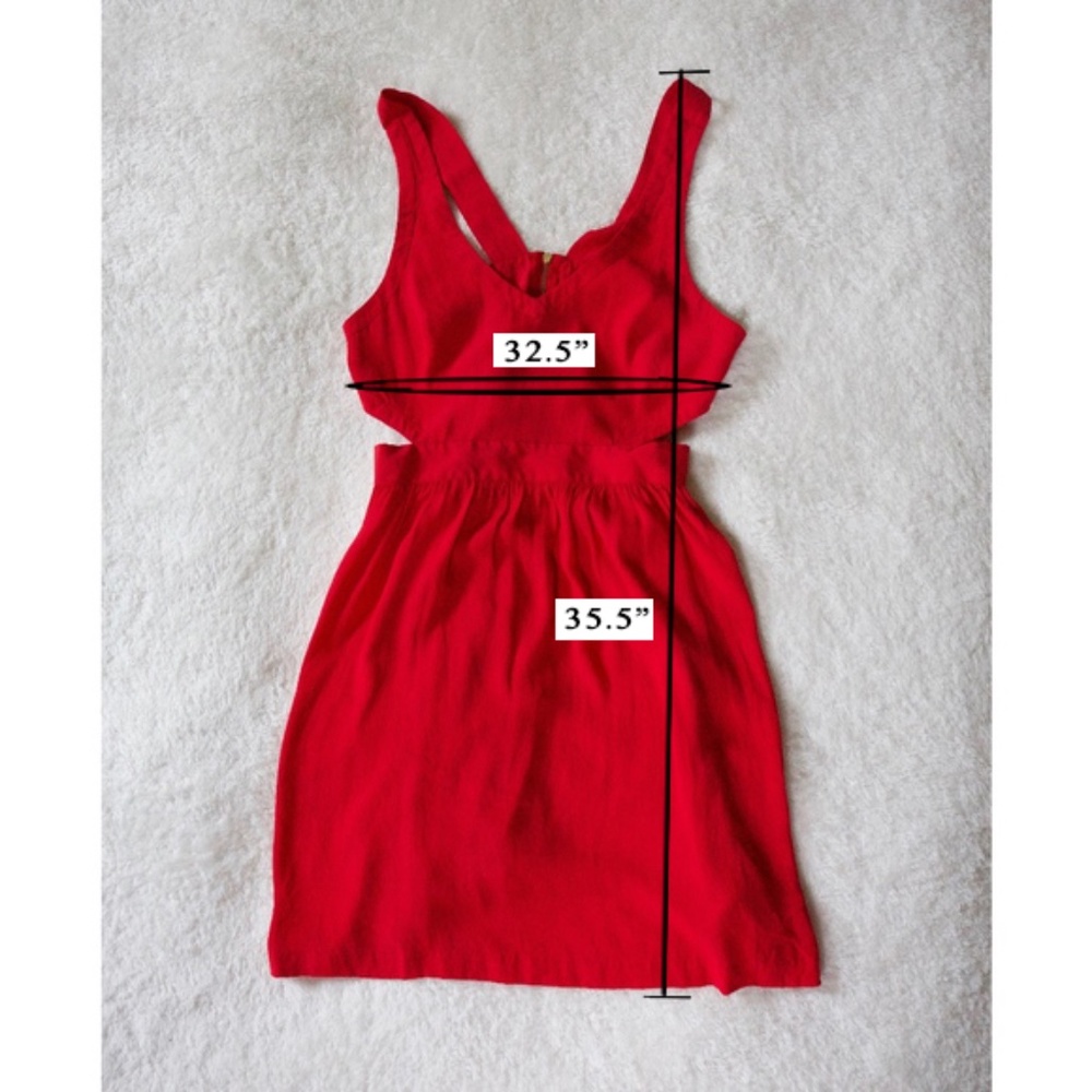 NEW Red Cutout Coincidence & Chance Dress - Picture 2 of 7
